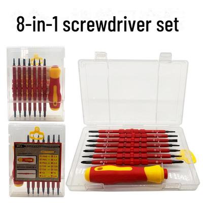 8-in-1 Isolierter Magnetischer Schraubendrehersatz für Elektriker