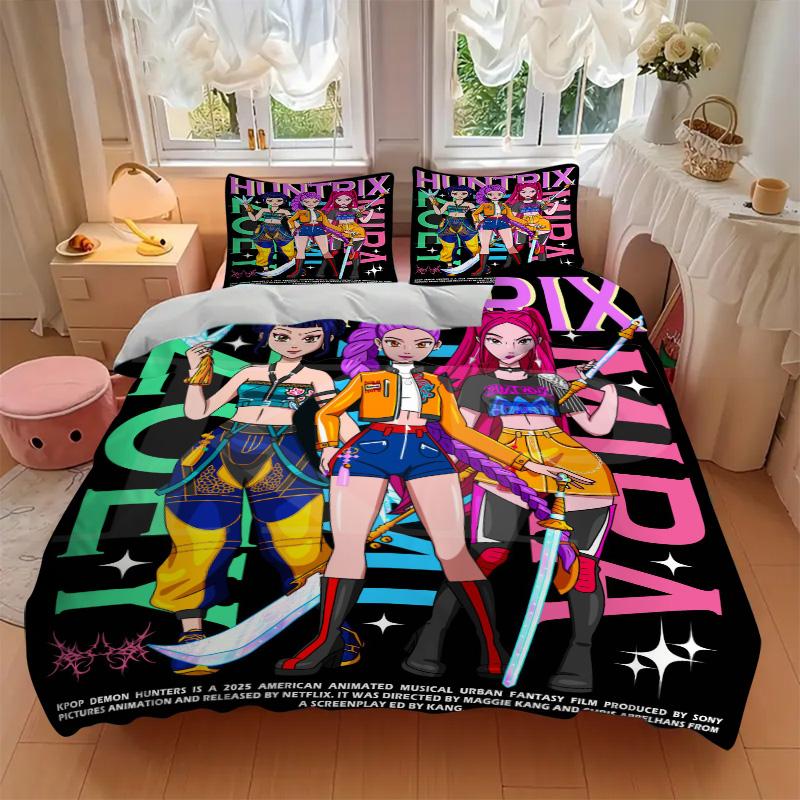 Huntresses Future Print 3Pcs Bedding Setduvet Cover With 2 Bedropillowcase Home Birthday Gift