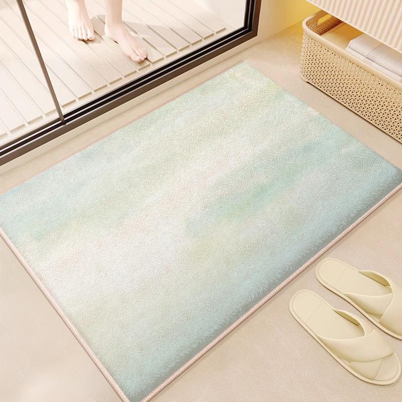 Bathroom Floor Mats Entrance Floor Mat Foldable Absorbent and Anti Slip Mats