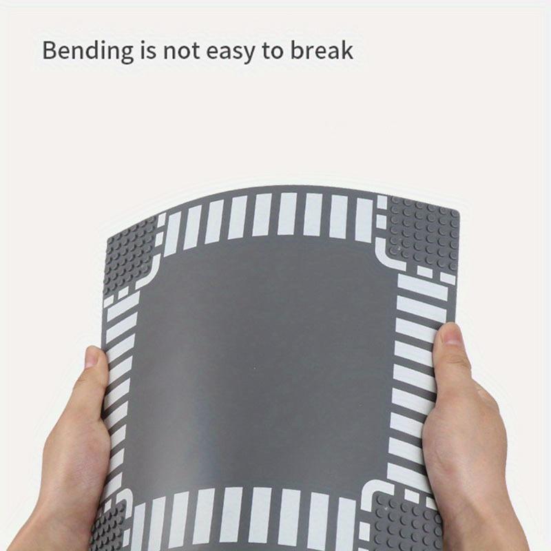 10 Zoll x 10 Zoll Stadtstraße Straßen-Grundplatte Kleine Teilchen Bausteine Gerade Kreuzung Kurve T-Kreuzung Bausteine Grundplatte Chil