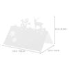 50Pcs Placement Cards Festive Snowman Reindeer Theme Intricate Paper Seating Cards for Wedding Xmas Party Table Setting