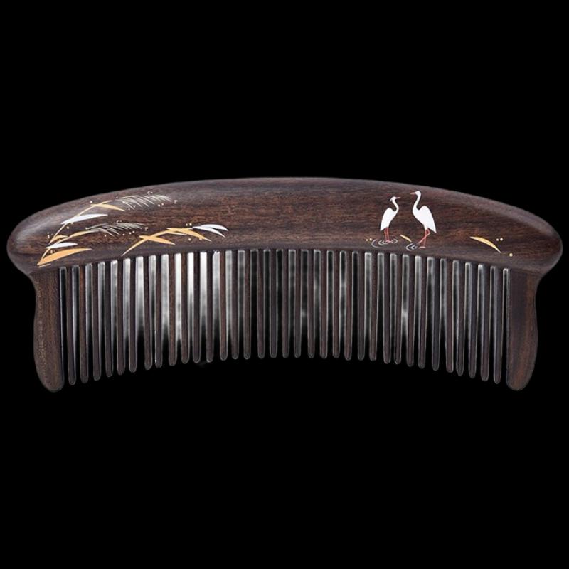 Tan Mujiang Jianjia Inlaid Wooden Comb