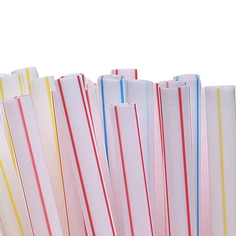 100Pcs Multicolor Drinking Straws rietjes Milk Tea Bar Party Wedding Kitchen Home Accessories Beverage Black Straw Wholesale KTY