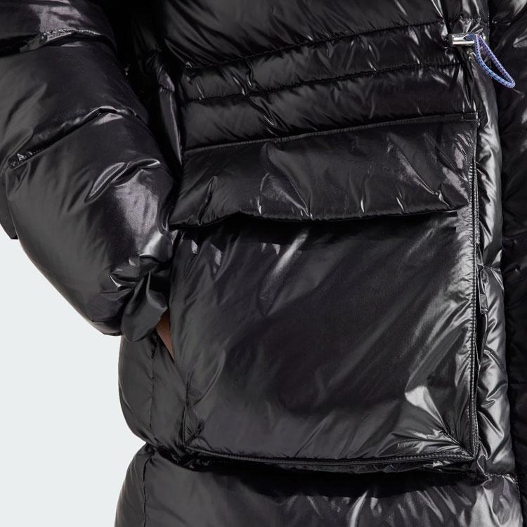 (WMNS) Adidas Originals Puffed Long Fur Jackets 'Black' Women's IR7117