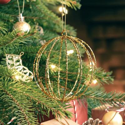 Christmas Hanging Decorations Photo Props Collection Party Supplies Gold Ornament for Door Living Room Cabinet Office Farmhouse