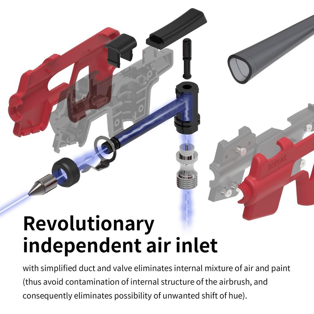 Wash-Free Airbrush Hobby Painting Diversified Usage Paint Sprayer PT-AB No Clean Spray Pen Gundam Model Coloring Tool