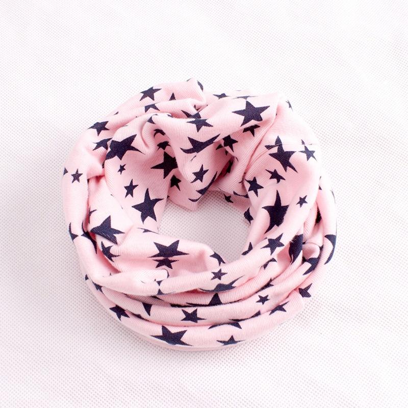 Baby Boys Girls Kids Long Warm Stars Printed Snood Outdoor Neck Warmer Scarf