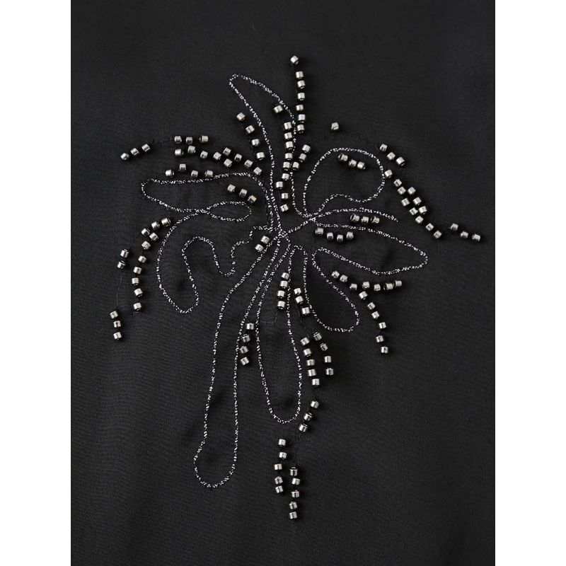 Kaslead New Arrival Women's Fashion Style Fashion Beaded Embroider Shirt Casual Pants Suit