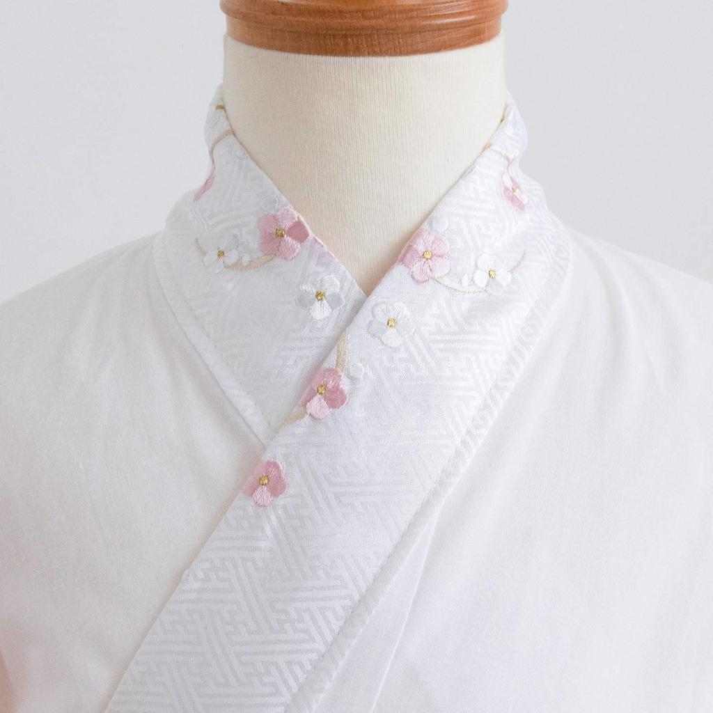 Unterwäsche für Alter Unterwäsche-Set mit Mädchen 7 Pflaume [KYOETSU] [Kyoetsu] Zweiteiliges Shichigosan, 7, 2-teilig (Unterwäsche Halbkragen, Unterrock)