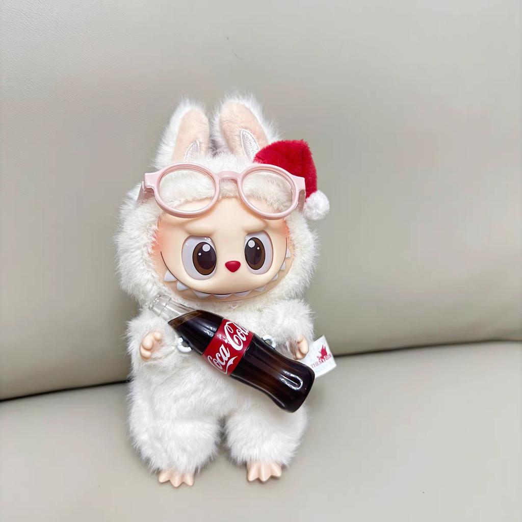 6.5cm Glasses for 10/15cm Labubu Dolls Glasses Cute Plastic Glasses Delicate Workmanship for Dolls Toy Glasses Accessories