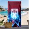 West Ham United Fußball-Print Strandtuch, Großes Weiches Schnelltrocknendes Handtuch für Strand Camping Schwimmen