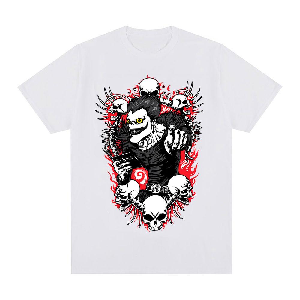 Anime Death Note Ryuk Yagami Tshirt Summer Unisex Women Clothing Cotton Y2K Tshirt Fashion Oversized Short Sleeve Tops Streetwear
