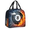 Kids Cartoon Basketball Insulated Lunch Bag Portable Handheld Cooler School Picnic Outdoor Sports