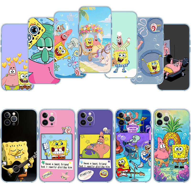 SpongeBob Patrick Star Phone Case for Motorola Edge 20 30 S30 40 50 Fusion Lite Plus Pro Neo Ultra One Hyper Power Action Zoom Macro Vision