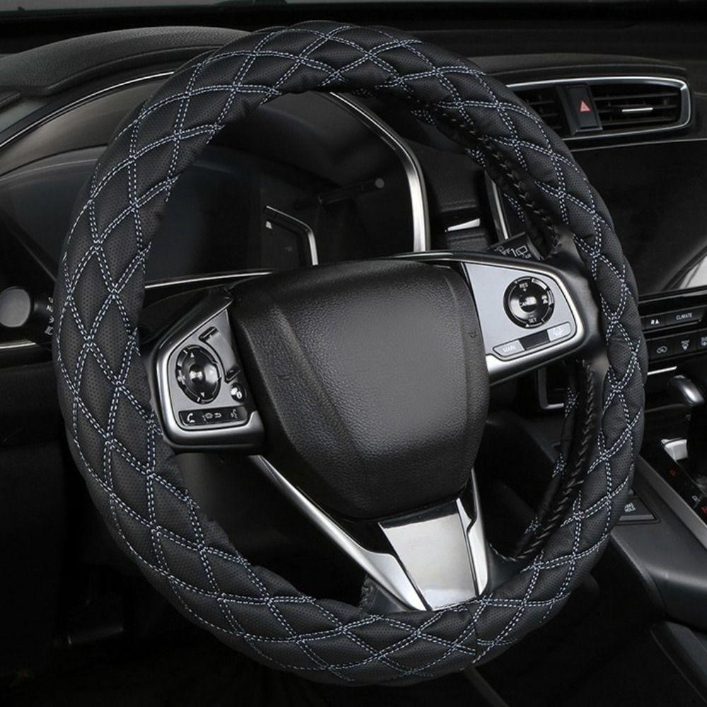 Breathable Leather Protection Protector Car Accessories Durable Steering Wheel Cover Auto