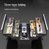 Three-Layer Multi-Functional Stainless Steel Tool Box for Home and Industrial Use