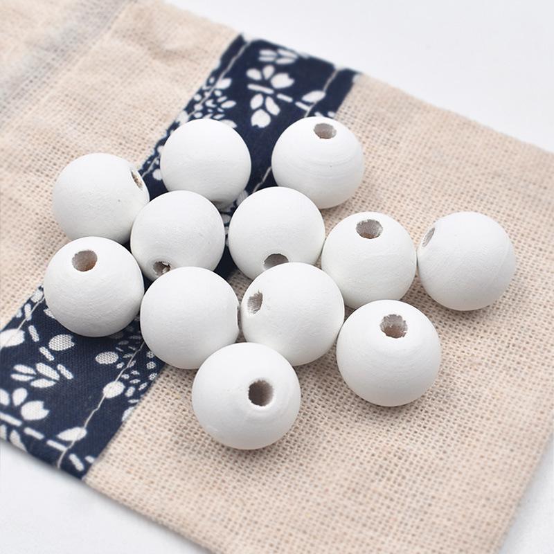 Hewood 16MM Matte Candy Color Round Wood Beads for DIY Jewelry Accessories