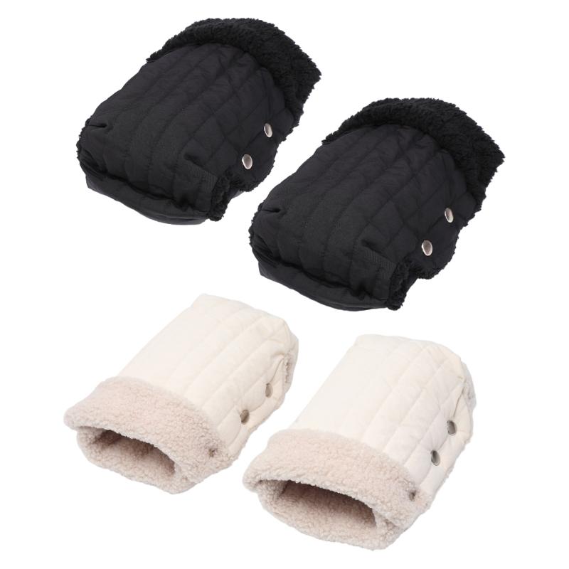 Soft Fleece Stroller Hand Warmer Insulated Infant Stroller Hand Gloves Convenient Open Close Stroller Hand Covers Gift