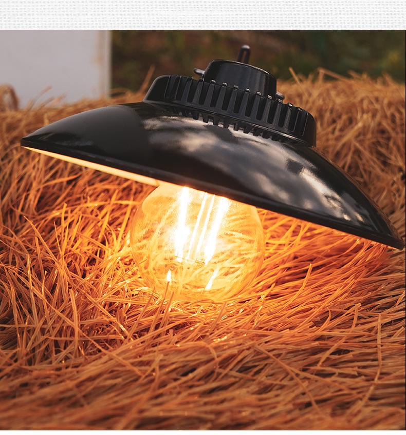 2022 Retro Waterproof Outdoor Camping Light with Type-C Charging – Perfect for Home Emergencies, Atmospheric Lighting, and Hanging.