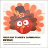 Thanksgiving Banner Garland – Paper “Happy Thanksgiving” Decoration with Turkey & Fall Leaves, Autumn Party Supplies for Family Dinner, Harvest