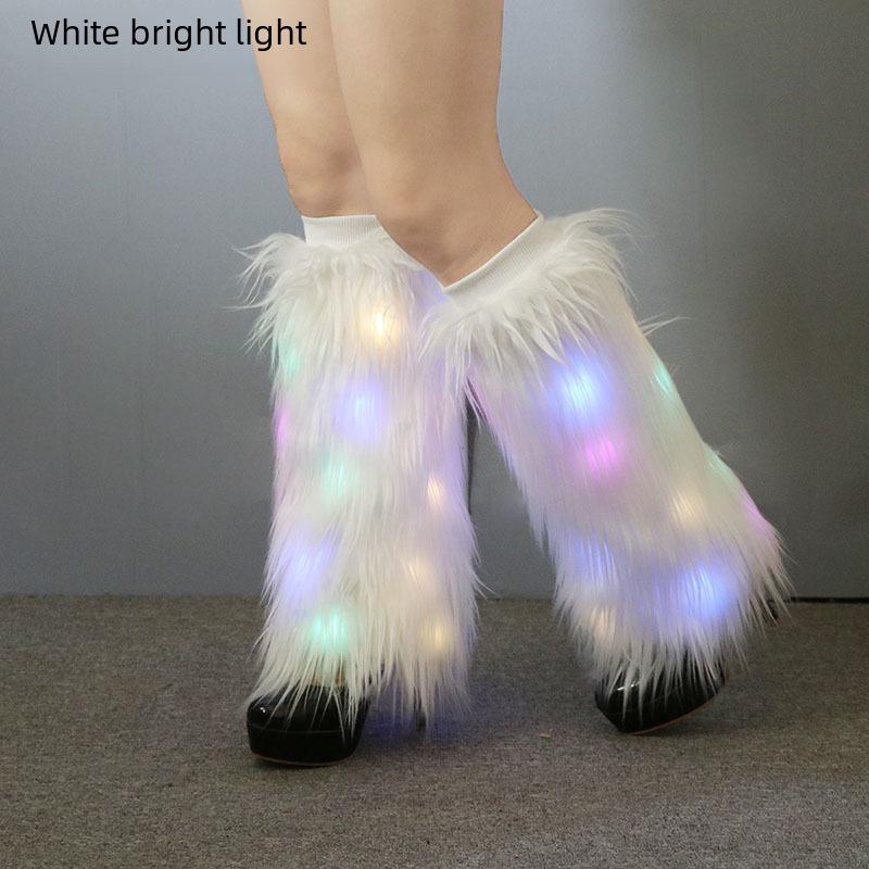 Women's Faux Fur Plush Boot Cuffs & Leg Warmers for Autumn/Winter