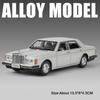 1:32 Phantom Silver Spur Model Vintage Car Toy Sound Light Doors Opened Vehicles Pull Back Cars Toys Collection of Ornaments