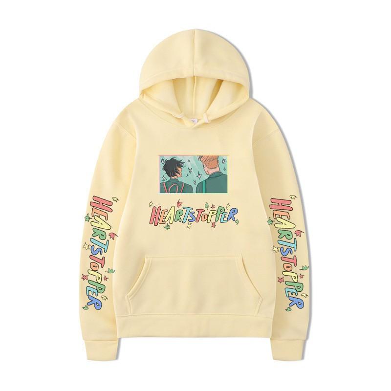 Heartstopper Nick Charlie Hoodie Womens Graphic Print Sweatshirt Casual Loose Fit