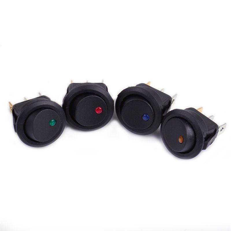 EIN/AUS Rundschalter LED-beleuchtet Auto Armaturenbrett Armaturenbrett Boot Van 12V