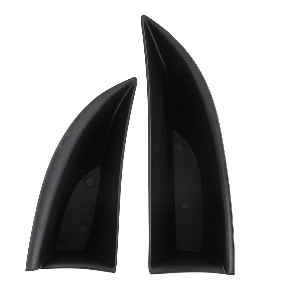 2Pcs Car Front Door Storage Box Organizer Holder for Mercedes Benz S class W222 20142018 Black