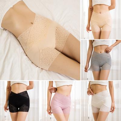 High Waist Lace Shaping Shorts Seamless Breathable Shapewear Tummy Control Panties Hip Lifting Underwear