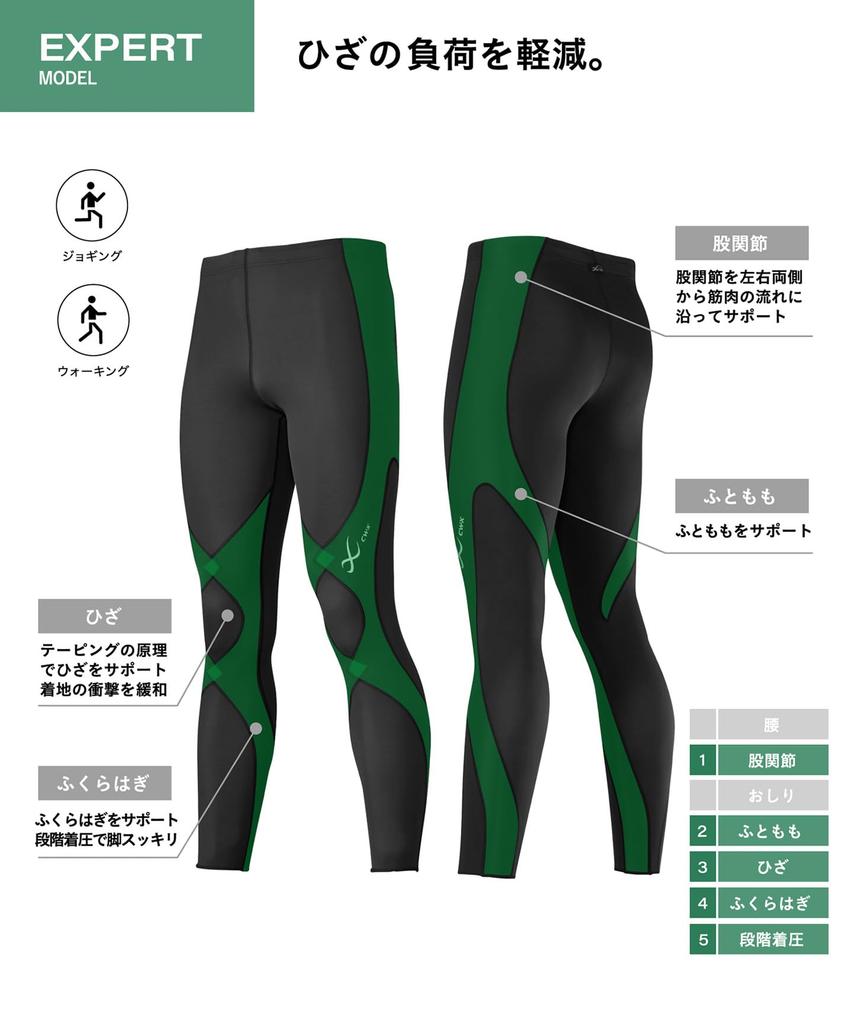 Expert Model Sports Tights with Hip and Knee Fits up to LL Plus Sizes M CW-X/Wacoal Women's 3.0 Support, Moisture-Wicking, Quick-Drying, Size, HXY499,