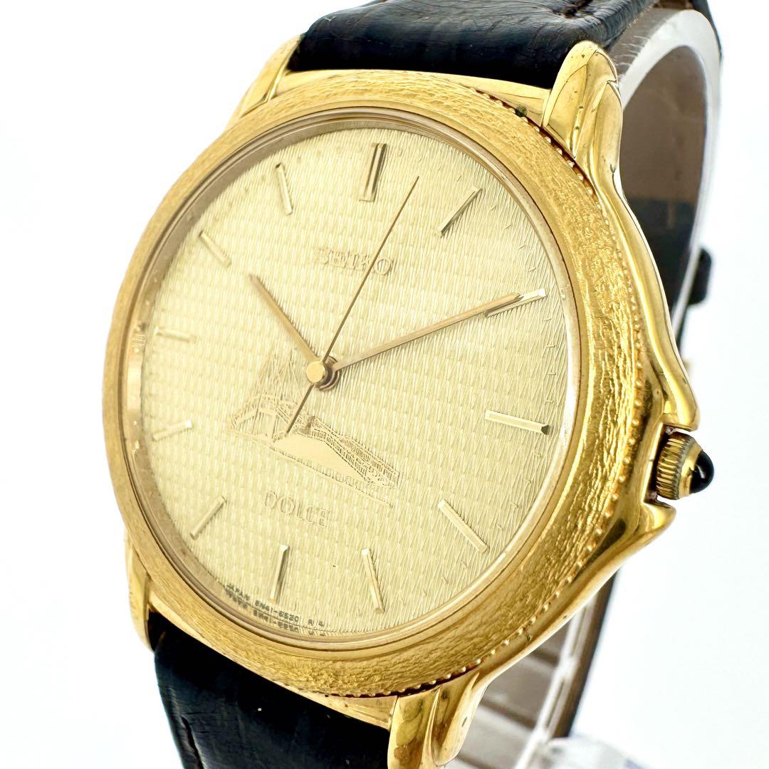 

[Б/У] Золотые часы SEIKO DOLCE с батарейкой