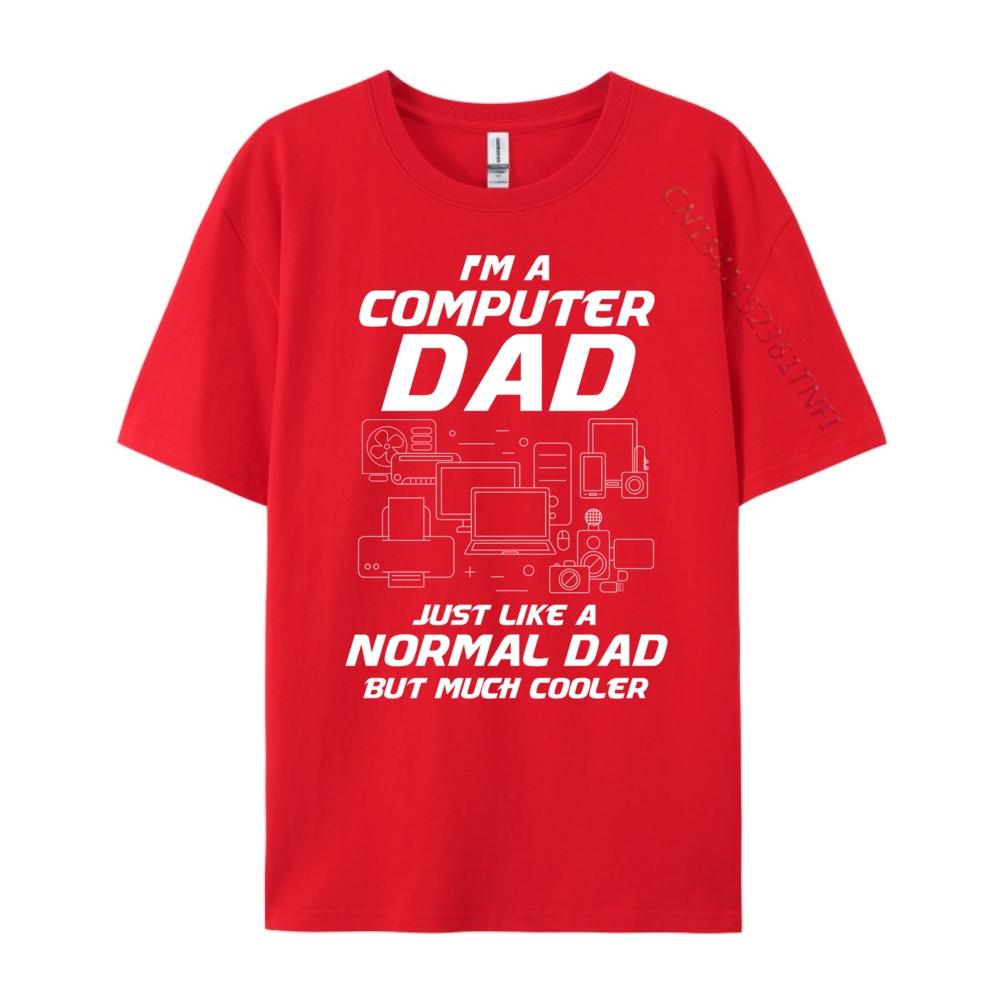 

Dad Computer Cream T Shirt SOFT Graphic T Shirts Tshirt Outdoor Graphic Cotton Streetwear Short Sleeve S