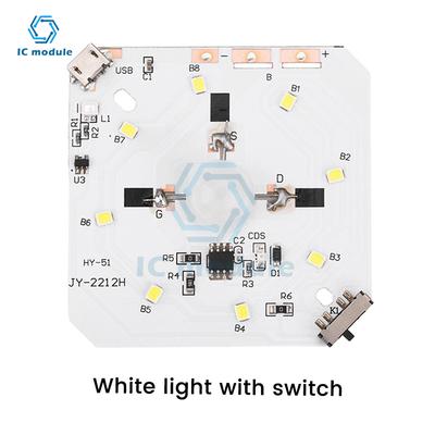 PIR Motion Sensor LED HumanBody Infrared Induction Night Light Circuit Board USB Charging Rechargeable Night Lamp Control Modul