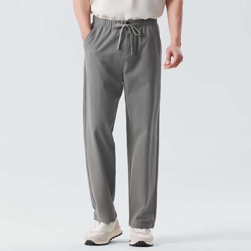 SNOWFLYING Men's Linen Blend Casual Pants
