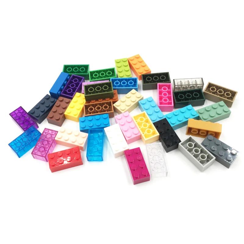 Non-Toxic 30Pcs Bulk Blocks Building Bricks Thick 2X4 Educational Assemblage Construction Toy For Children Size Compatible With Brand 3001