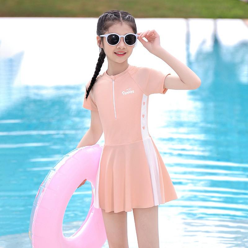 2025 Summer Kids One-Piece Swimsuit for Girls: Sizes Small, Medium, Large