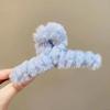 Hair Claw Plush Decor Strong Grip Back Head Hair Clip Women Large Shower Hair Clamp Hair Styling Tool