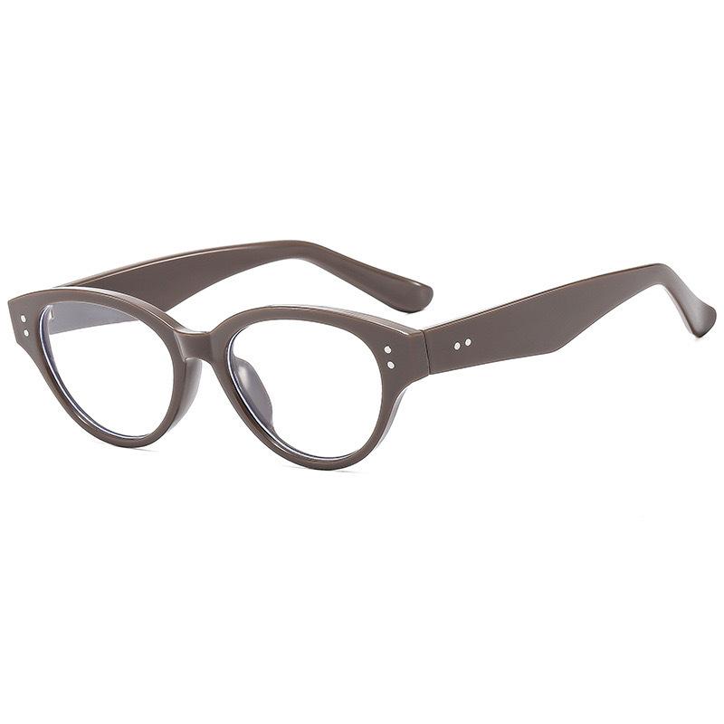 New Cat Eye Rice Nail Sunglasses Female Tide Internet Celebrity Personality YK Street Sunshade Sunglasses Decorative Flat Glasses