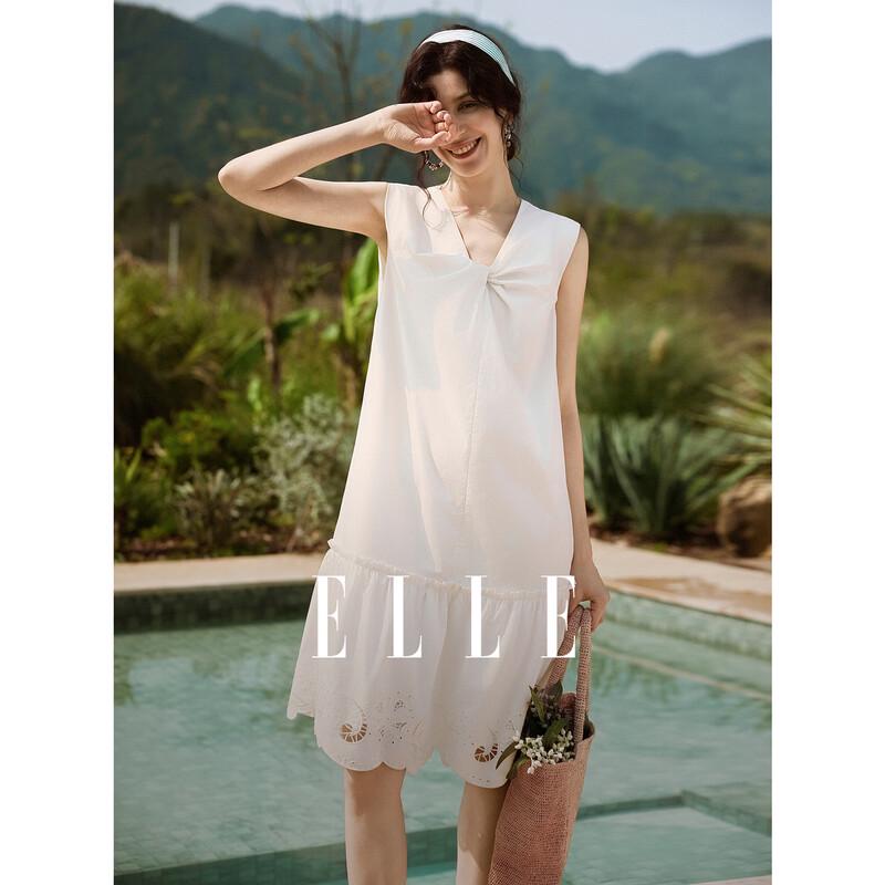 ELLE French Twist Hollow-Out Vest Dress S