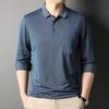 Long Sleeve Men T-shirt Autumn Polo Shirt 3 Colors Size M-3XL