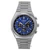 Montre chronographe Zenshin Super Titanium pour homme, cadran bleu, Eco-Drive CA4610-85L, 100 m