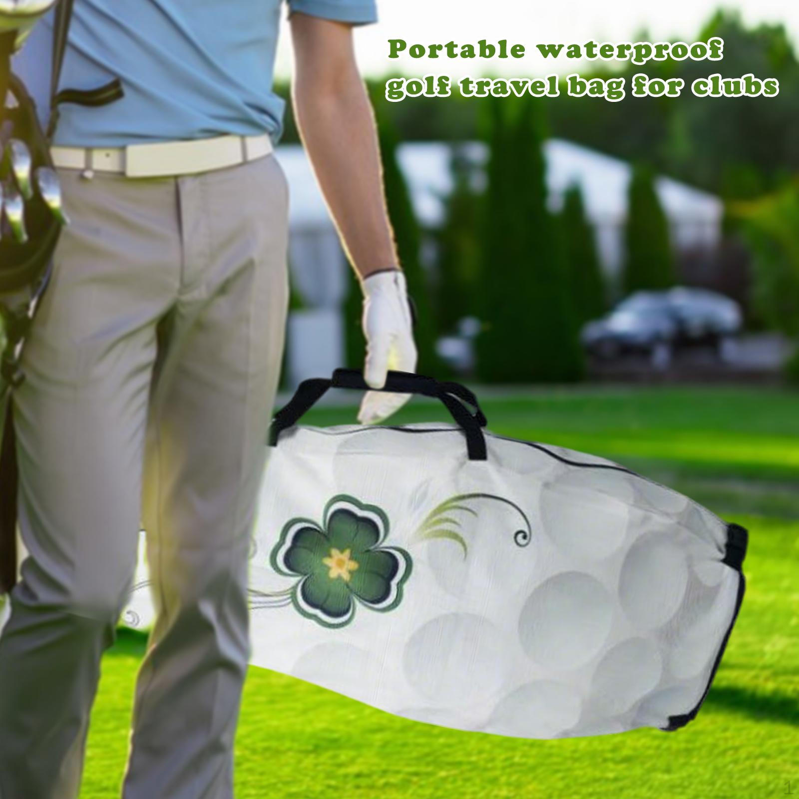 

Сумка для гольфа для авиаперелетов, складная, на молнии, износостойкая, большой вместимости, чехол для клюшек