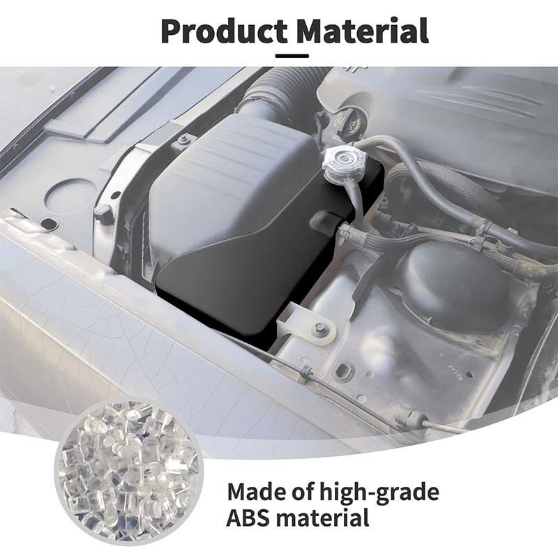Car Engine Protective Cover Kit Wiper Spray Bottle Cover Plate Coolant Pot Cover For Dodge Challenger 2015 Up ABS Interior Accessories
