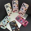 Handyhülle für iPhone 11 13 Hülle iPhone 12 14 15 16 Pro Max 12 Pro 15 Plus Leder lackiert wasserdicht sturzsicher und verschleißfest Cartoon