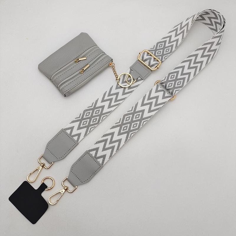 Unisex Mobile Phone Strap One Shoulder Crossbody Adjustable Removable Wrist Strap with Small Bag Lanyard Strap Bag Accessories