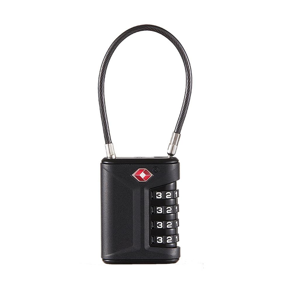 TSA 4 Digit Combination Lock Padlock Cabinet Padlock Portable Luggage Coded Lock for Travel
