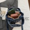 Vintage Washed Denim Mini Tote Bag Hand Bag
