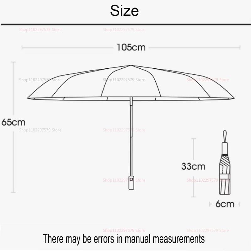 Regenschirm Automatischer Regenschirm Faltbar Outdoor Sonnenschutz Winddicht Verstärkter Rahmen Premium Faltbare Regenschirme für Damen/Herren