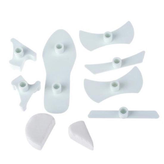 9x Plastová dámská vykrajovátka Boty na vysokém podpatku Sandály Forma na zdobení dortů